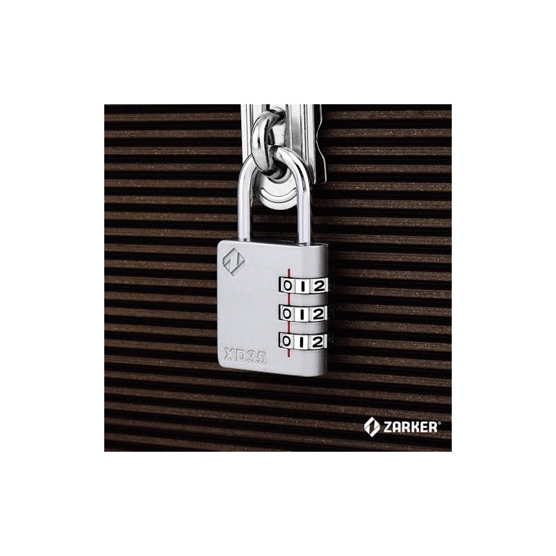 ZARKER XD35-G Zarker 3-Digit Dial Type Padlock Safe Security Goods