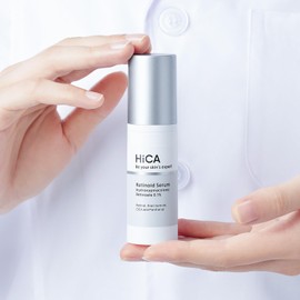 HiCA Retinol Serum HPR0.1% 1.0 fl oz (30 ml), Retinol Serum, Niacinamide, Peptide, CICA, Hypoallergenic, Pores, Made in Japan