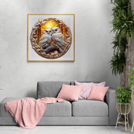 Wooden Puzzles for Adults and Children, 200 Pieces Wooden Puzzle Adults, Circular Unique Puzzle, Wooden Puzzle 3D Owl -3, Wooden Puzzle with Wooden Gift Box