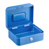 Relaxdays Lockable Cash Box, Removable Insert, 5 Compartments, Iron Money