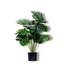 Plantas Artificiales Grandes,Árbol en Maceta simulación,Árbol Artificial para decoración de Sala de Estar,con palangana de plástico,Adecuada para...  