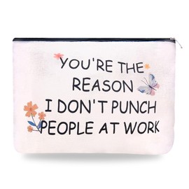Funny Coworker Makeup Bag for Women Coworkers Leaving Gifts for Co Workers Goodbye Gifts for Employees Appreciation Gifts for Colleagues New Job Gifts for Women Office Farewell Gifts for Friends