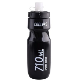 Azazrxis Sport Squeeze Water Bottle Fast Flow Water Bottles 20 24 oz. Reusable BPA Free Bottle for Cycling Running Gym Fitness Hiking (Black, 24 oz.)