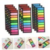 TEHAUX 10sets Semi Sticky Index Tabs Unique Arrow Flag Page