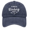 ODCRAT Book Lover Dad Hats I'd Rather Be Reading Baseball