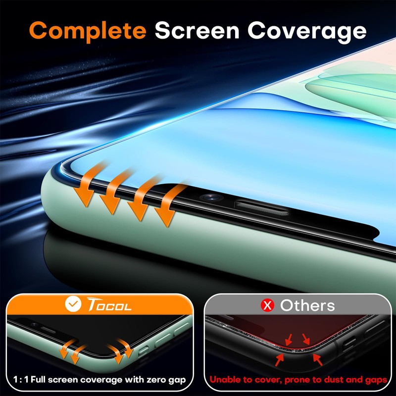 TOCOL for iPhone 11 / iPhone XR Screen Protector 9H
