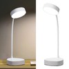 Gooseneck LED Desk Lamp Adjustable Brightness Flexible Task Lamp Bedside
