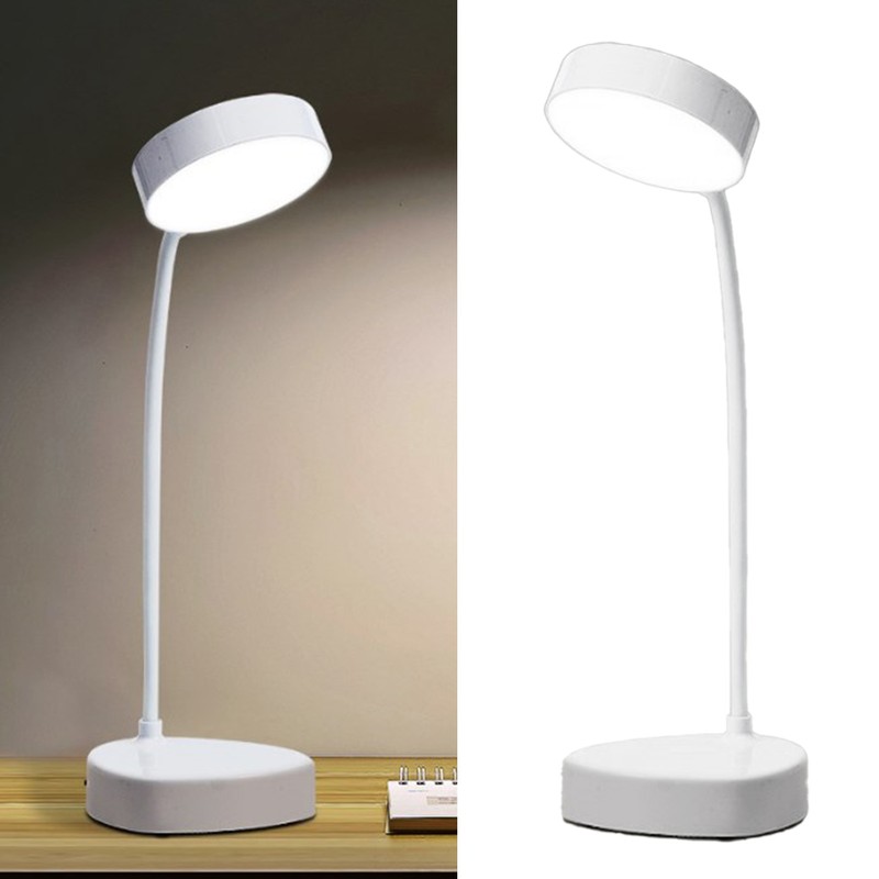 Gooseneck LED Desk Lamp Adjustable Brightness Flexible Task Lamp Bedside