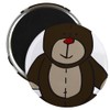 CafePress Teddy Bear Magnet 2.25" Round Magnet, Refrigerator Magnet