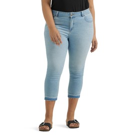 Lee Women's Plus Size Legendary 23" Capri Jean Burning Bright 22 Plus
