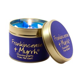 Lily-Flame Frankincense and Myrrh Tin, Blue
