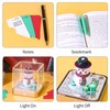 Luocute 3D Calendar, Tear Away Paper Carving Art Snowman 3D
