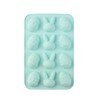 Easter Silicone Molds, 12 Cavity Bunny Egg Shape Fondant Chocolate