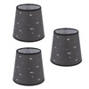 3pcs Fabric Lampshade Modern Star Pattern E14 Lampshade Hand Crafted