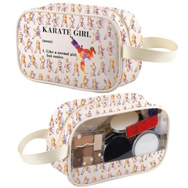 XYANFA Karate Gifts Karate Makeup Bag Karate Lover Gifts Martial Arts Gifts For Girls Karate Cosmetic Bag (KARATE t-m)