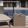 EAST OAK Outdoor Storage Box, 31 Gallon Deck Box, Waterproof