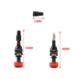 Kigauru 1 Pair Bicycle Full Crumb Tubeless Valve Length 40mm Aluminum Alloy Bicycle Air Nozzle Tubeless Tire Extension CNC Process Convenient to Use Lightweight Bicycle Accessories Mountain Bike Road Bike Valve