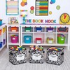 Romooa 6 Pcs 11 Inch Composition Book Classroom Fabric Storage