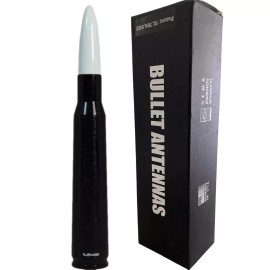 VMS-RACING White and Black VMS Bullet Antenna for Dodge Ram Trucks 1500 2500 3500 5.5 Inch