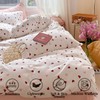 Bildenly Heart Duvet Cover Set Queen Size Cute Red Pink