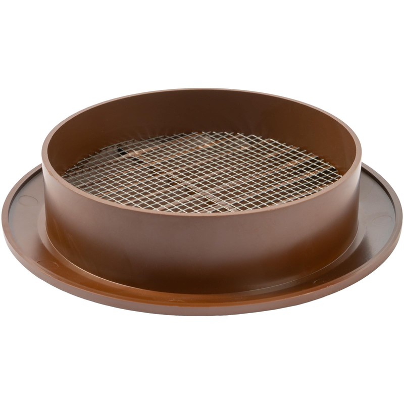 Vent Systems - Pack of 2-4'' Inch Brown Soffit Vent