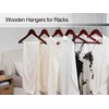 StorageWorks Wooden Hangers 20 Pack, Wood Coat Hanger for Coats,