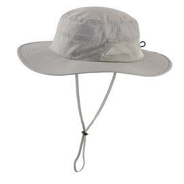 Connectyle Men's Outdoor UPF 50+ Safari Hat, Adventure Hat, Wide Brim, UV Protection, Sun Hat, Fishing, gray (light gray), Free size