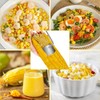Long Handle Stainless Steel Corn Peeler,Easy Clean Corn on the