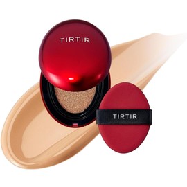 TIRTIR – Mask Fit Red Cushion (MINI) 4.5 g – TONO 27C COOL BEIGE – Base de maquillaje de alta cobertura cushion – larga duración hasta 72 h – acabado satinado – ligera y transpirable