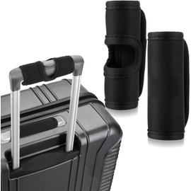 PENGYIP Neoprene Luggage Handle Wrap, 2 Pack, Black, 7 x 6cm Hole, Suitable for Suitcases, Luggage, Shopping Bags, Strollers, Laptop Bags, Pet Leashes, Door Handles