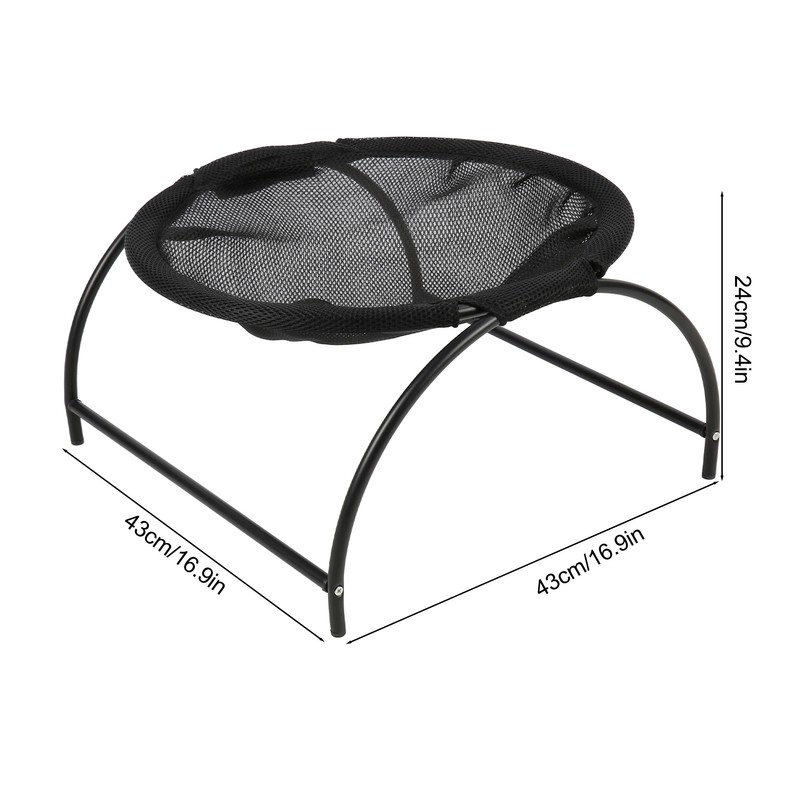 Cat Hammock Bed Stainless Steel Canvas Detachable Elevated Raised Small