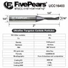 FivePears Up Cut Spiral Router Bit for CNC with Extreme