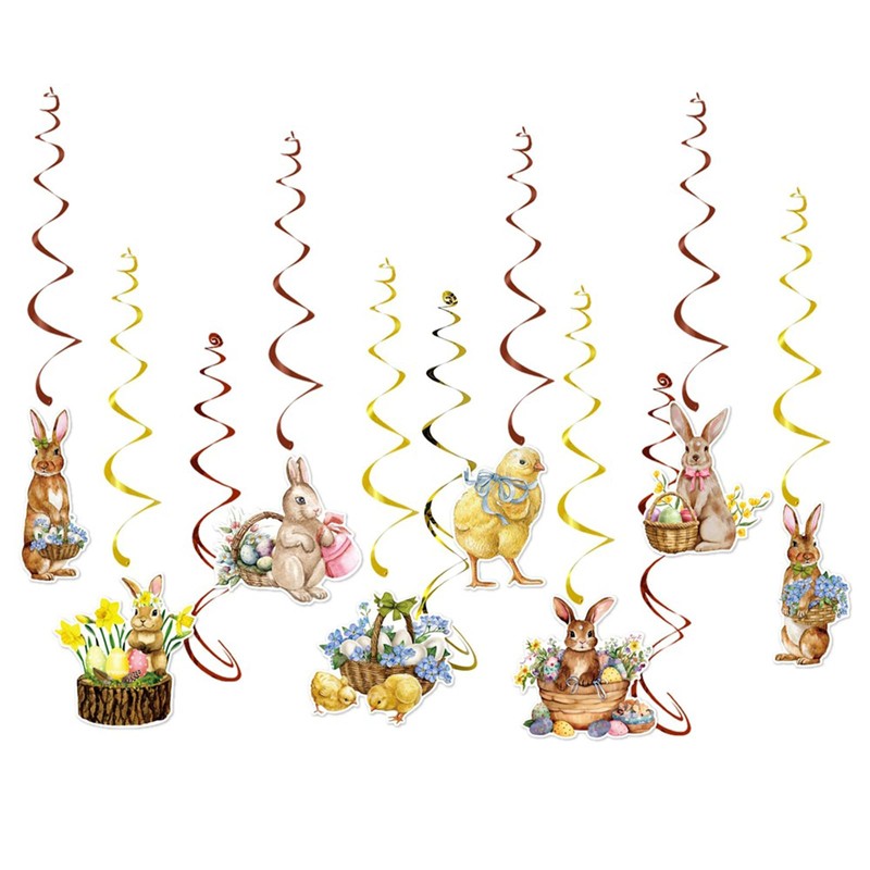 EchoDone Happy Easter Banner Bunny Banner Easter Garland for Indoor