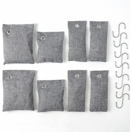Air purification moisture removal bamboo charcoal bag 8 piece set (gray) DP67546 2ea