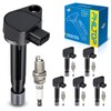 PHILTOP Set of 6 Ignition Coil Pack and Iridium Spark