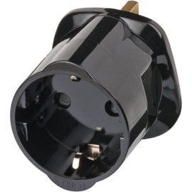 ShaniTech UK Visitors Travel Adapter European Schuko to UK