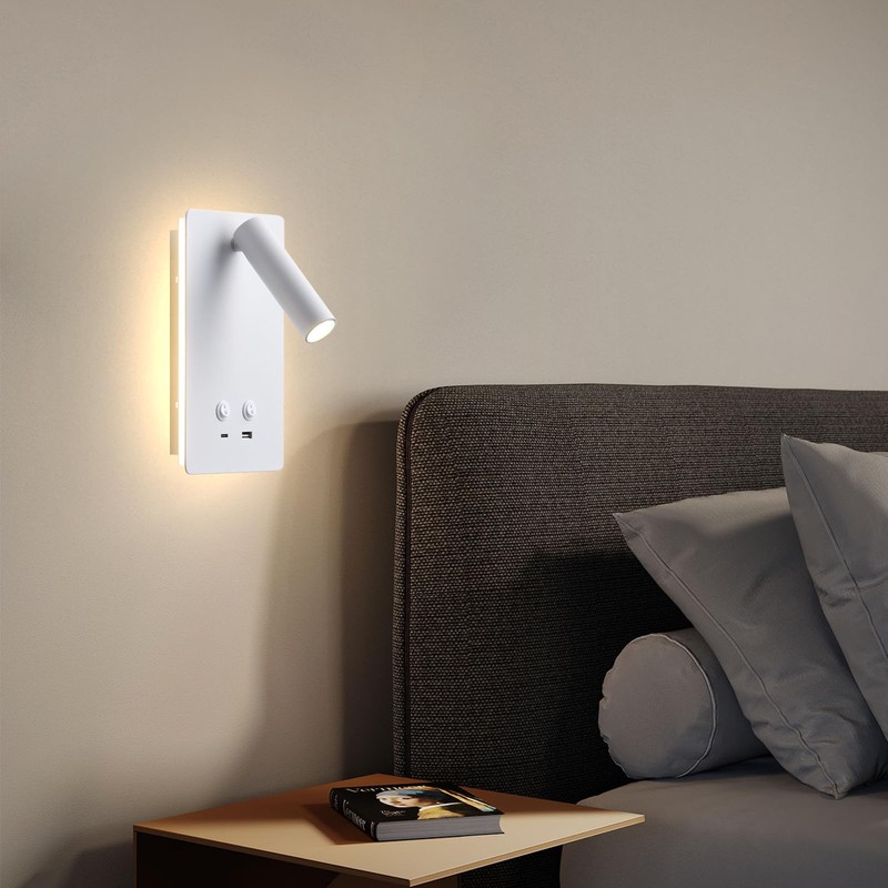 MOLUOLA LIGHTING LED Wall Lamp Wall Mounted Reading Lights with
