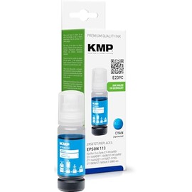 KMP Refill Ink for Epson 113 Suitable for Epson EcoTank-ET 5150,5170,5800,5850,5880, 15000,16150,16600,16650,16680, 16600, 580, Pro ET M 16 80 (C). yan)