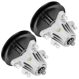 Spindle Assembly Pulley 618-06976 618-06976A 918-06976 918-06976A, Fit for Cub Cadet XT1-LT42 XT2-LX42 KH KW, for MTD CYT4220 131PA1ZS099, 42 Inch Mower Deck, 2 Pack Spindles