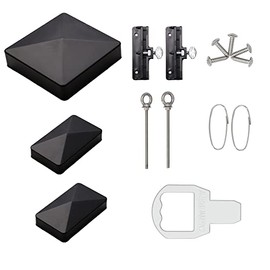 Accessory Bag for Kdgarden Black Vinyl Real Estate Sign Post Includes Post Cap Arm Caps Internal Key Rider Clips and Sign Clips