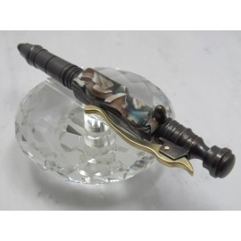 NA DURABLE HIGH QUALITY HEAVY 82G BRASS RETRO BOLT ACTION TACTICAL BALL POINT PEN I