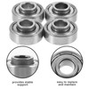 SOLUSTRE 4pcs Wheelchair Accessories Wheelchairs Wheelchair Front Wheel Bearing Wheelchair