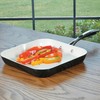 Tramontina Ceramica Deluxe 11-Inch Square Grill Pan, Ceramic Non Stick,