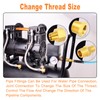 GASHER 6PCS Brass Pipe Fitting, Hex Bushing, Reducer Adapter, Reducing