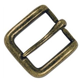 Tandy Leather 1-1/2" Solid Antique Brass Wave Buckle 1641-09