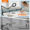 KIRKAS 12X & 30X Magnifying Glass with Light and Stand,