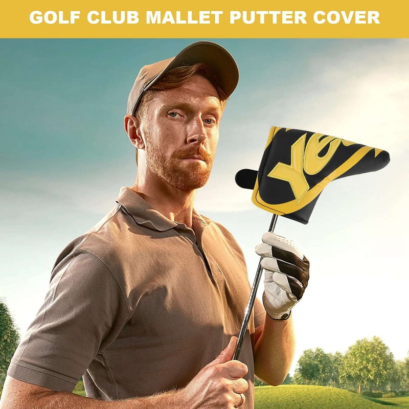 Peakloong Golf Club Blade Putter Cover Headcover with PU Leather