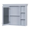 Udorich Wall-Mounted Bathroom Storage Cabinet with Mirror, Ample Space for
