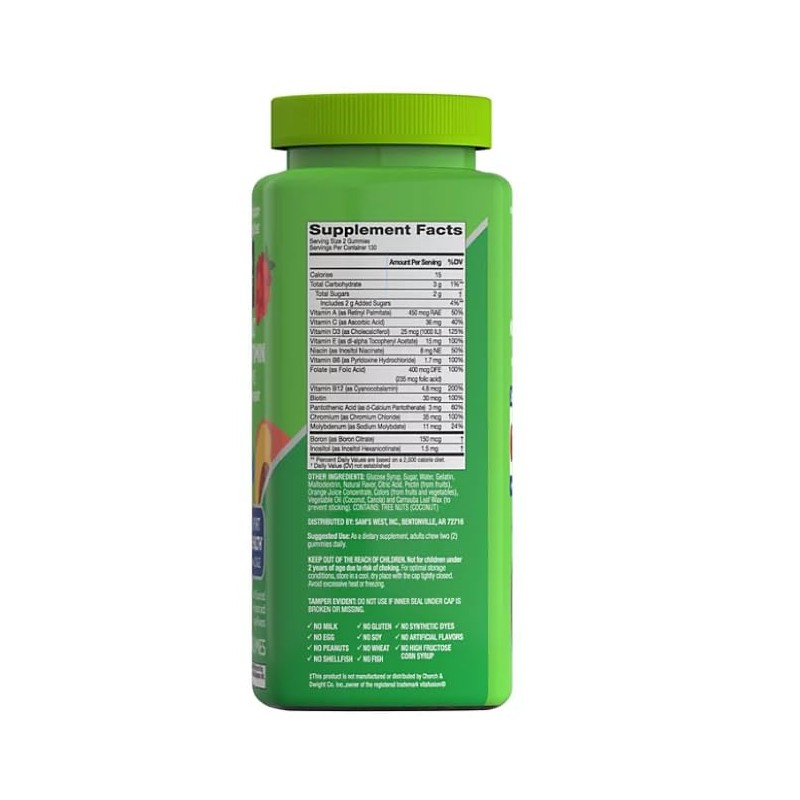 Generic Adult Multivitamin Gummies | Naturally sourced Berry, Peach and