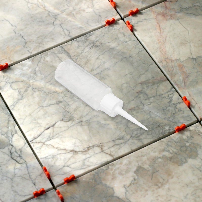 4pcs 50ml Plastic Squeeze Bottles Dispenser, Precision Tip Applicator Bottle,